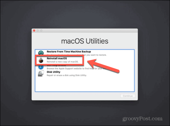 macos-hulpprogramma's installeren macos opnieuw