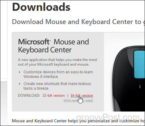 download Microsoft muis- en toetsenbordcentrum