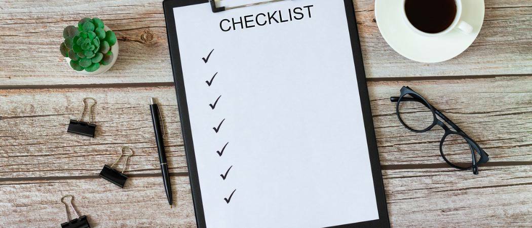 Hoe u een checklist maakt in Microsoft Word