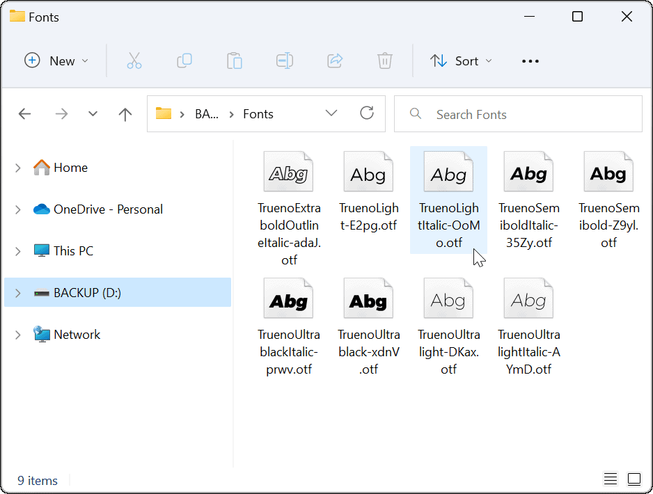 Installeer of verwijder lettertypen op Windows 11