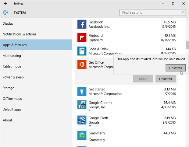 Verwijder Candy Crush en andere vooraf geïnstalleerde apps van Windows 10