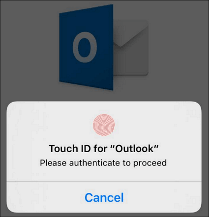 Microsoft Outlook voor iPhone ondersteunt nu Touch ID-beveiliging
