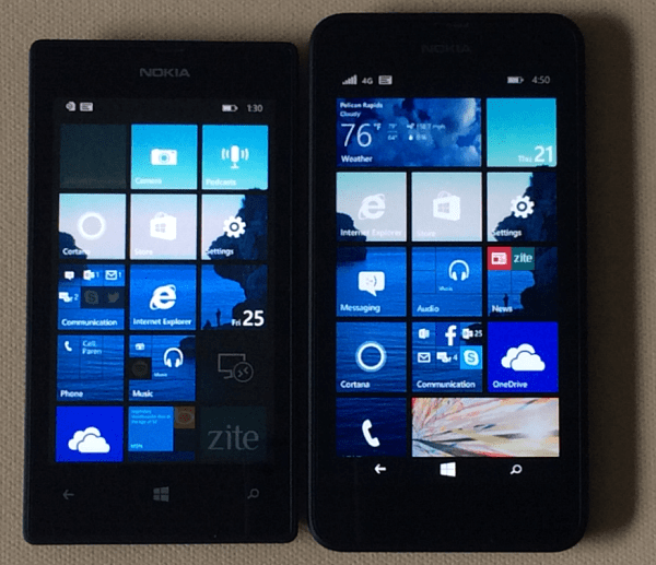 Nokia Lumia 520 en 635