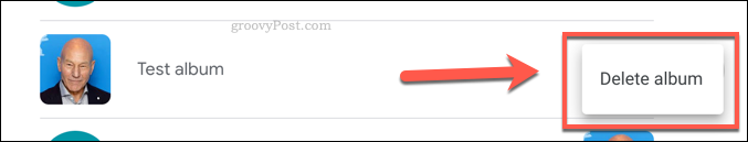 Een gedeeld album verwijderen in Google Foto's
