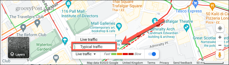 google maps typisch verkeer
