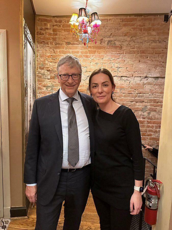Bill Gates en Hülya Bölükbaşı