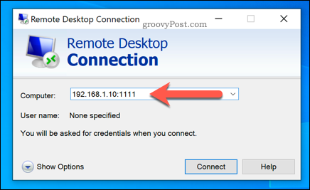 Een Windows Remote Desktop-verbinding tot stand brengen met behulp van een aangepaste RDP-poort