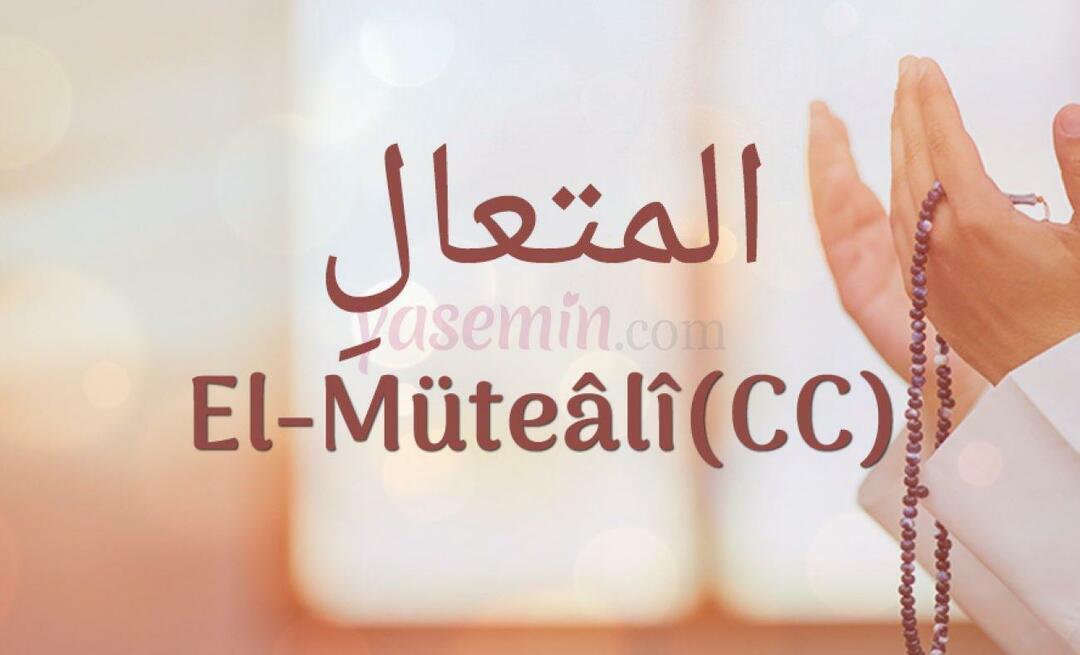 Wat betekent al-Mutaali (c.c)? Wat zijn de deugden van al-Mutaali (c.c)?