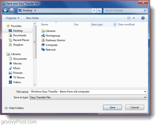 Windows 7 Easy Transfer Tool - Beknopte handleiding