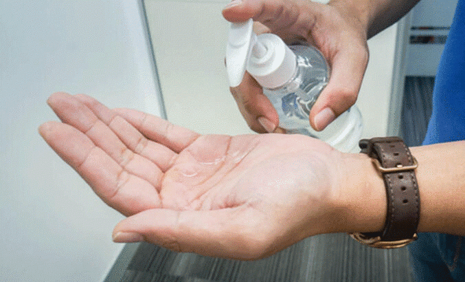 Handdesinfectiemiddelen gebruiken