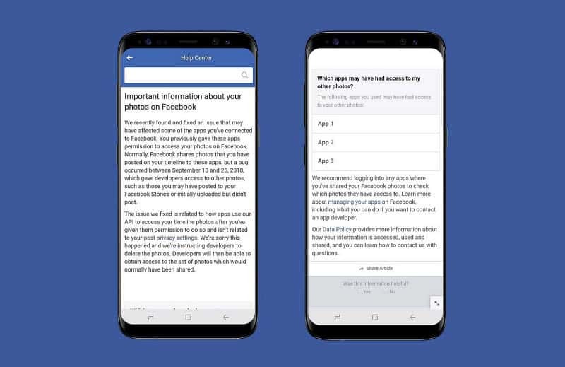 Facebook Bug legt gebruikersfoto's bloot