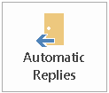 Outlook Automatische antwoorden-knop Outlook Automatische antwoorden-knop
