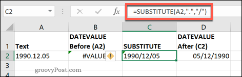 De VERVANGEN functie in Excel