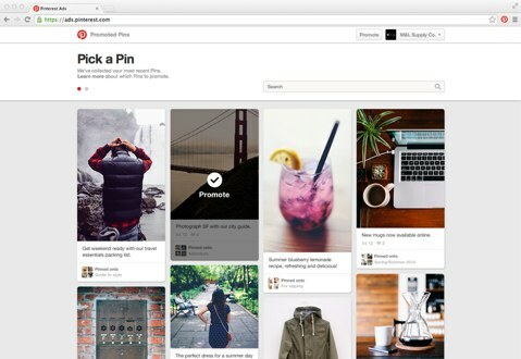 Met Pinterest kun je de afbeelding en trefwoorden voor je campagnes met gesponsorde pins selecteren. 