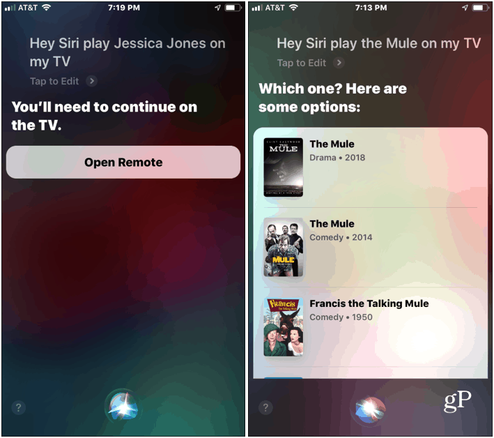 Siri met Apple TV