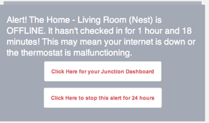 Nest-fout van Junction