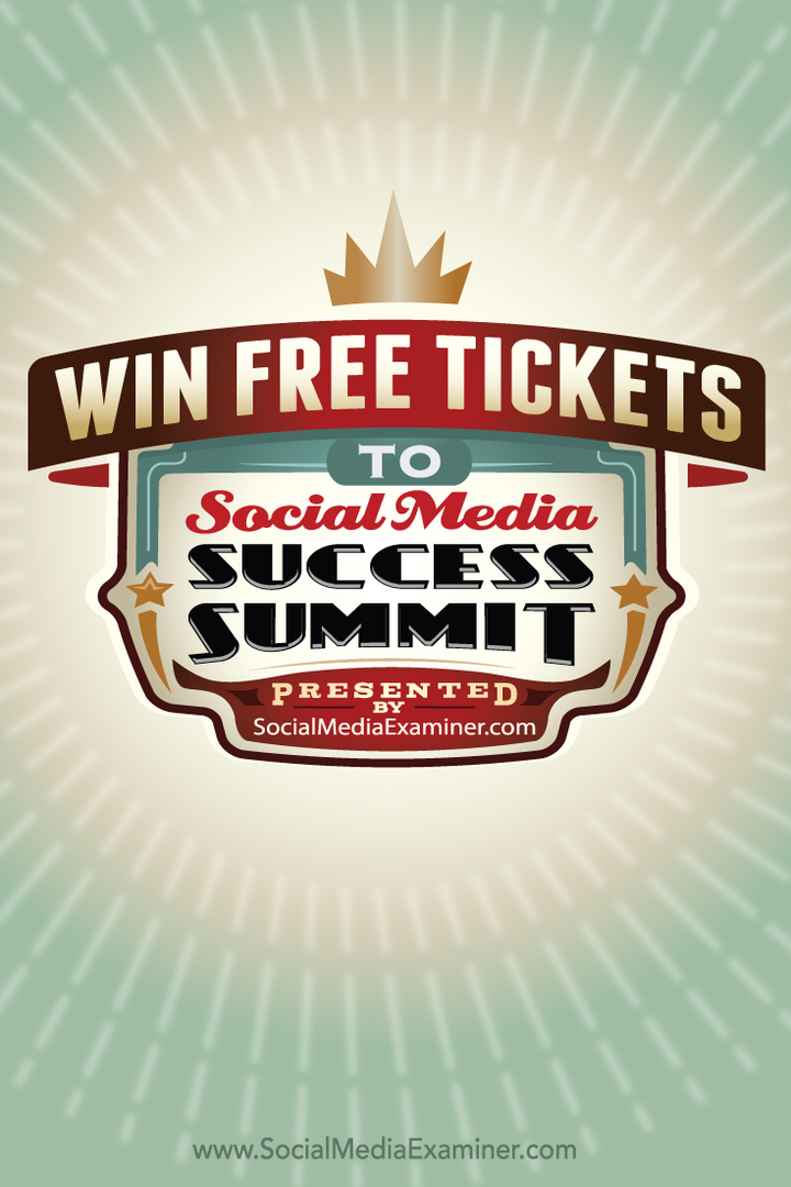 win een gratis ticket voor de succestop 2015 van sociale media