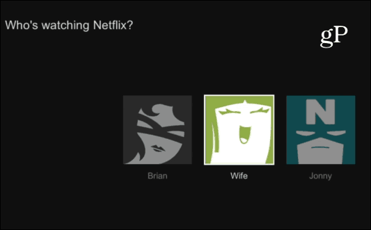 Netflix-gebruikersprofielen