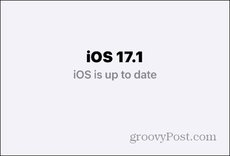 ios up-to-date