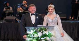 Voormalige Survivor-deelnemers İsmail Balaban en İlayda Şeker hielden een bruiloft in Antalya.