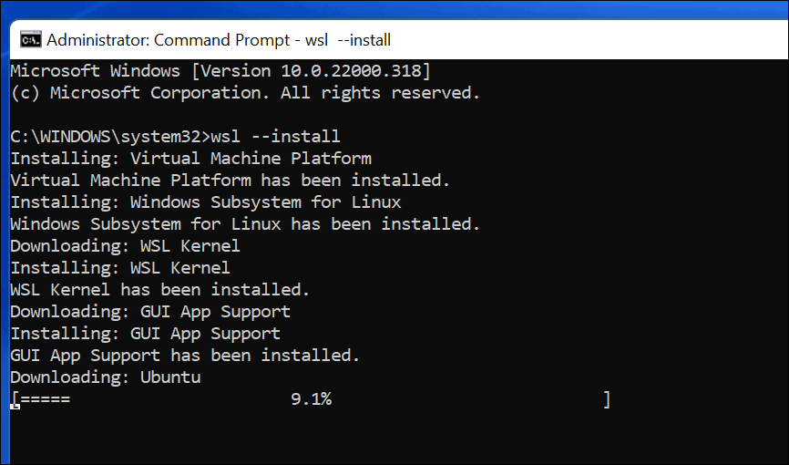 WSL en Ubuntu installeren
