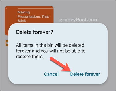 Google Drive-bestanden voor altijd verwijderen