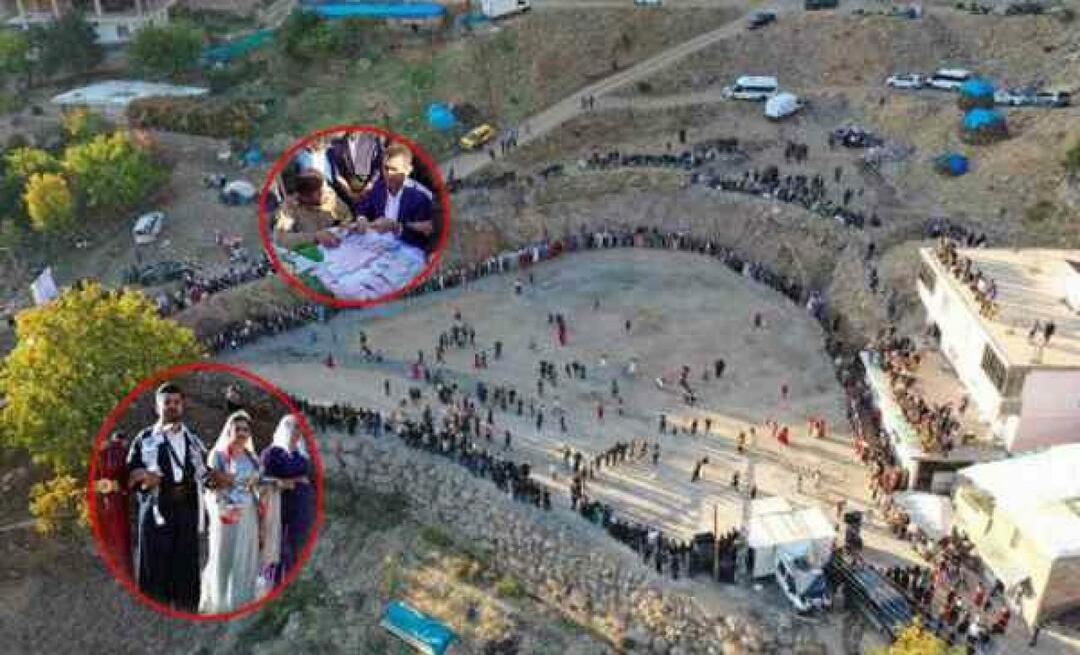 Historisch moment in Şırnak! Kilo's goud werden gedragen op de bruiloft van 5000 mensen