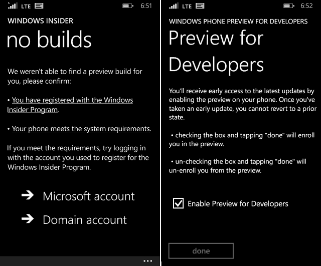 Windows Phone 10 Preview ter ondersteuning van 512 MB-apparaten