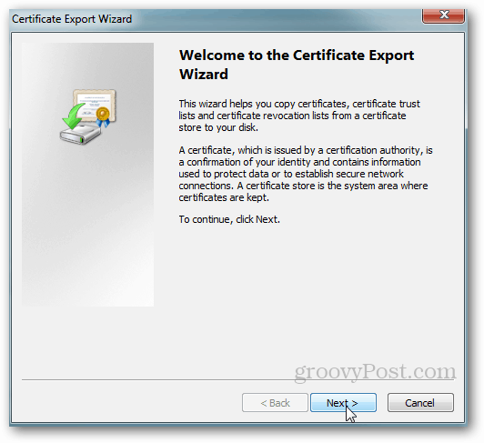 Windows-certificaat exporteren