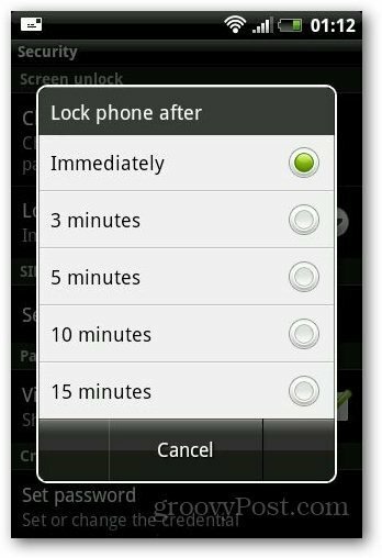 Beveiligingsslot instellen op uw Android-telefoon