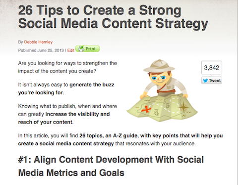 contentstrategie voor sociale media
