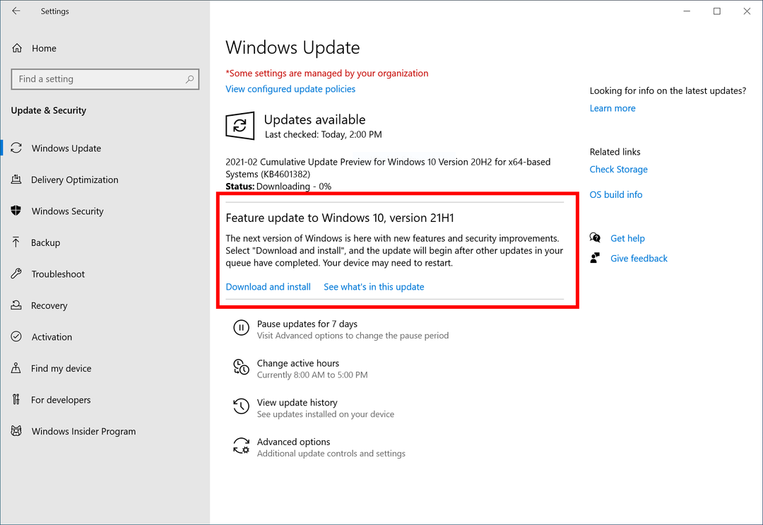 Microsoft kondigt formeel Windows 10 21H1 aan
