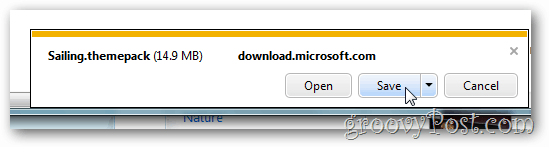 Windows 7 gratis thema opslaan