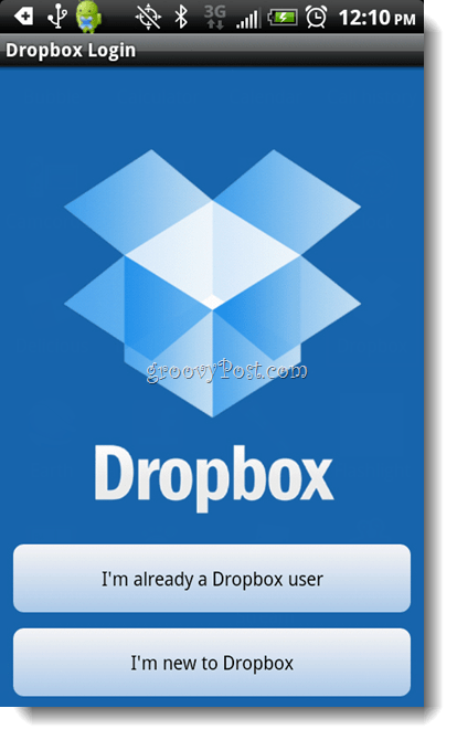 Android Dropbox Installeer Dropbox Login