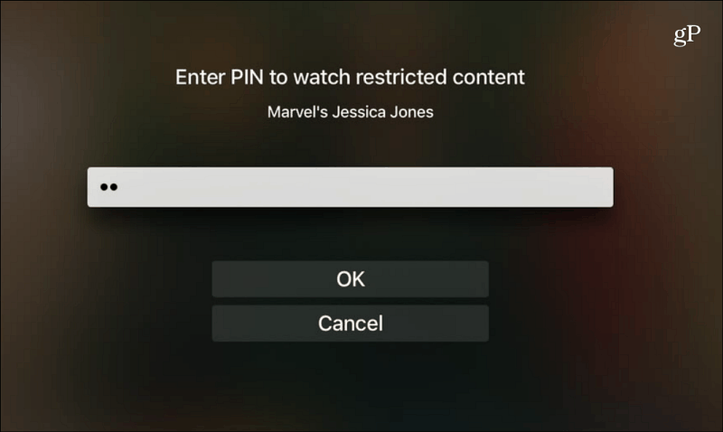 Netflix Voer PIN Watch Restricted Content in
