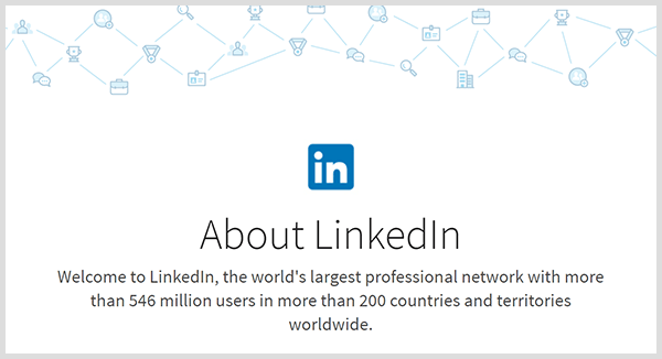 Volgens LinkedIn-statistieken heeft het platform miljoenen leden en een wereldwijd bereik.