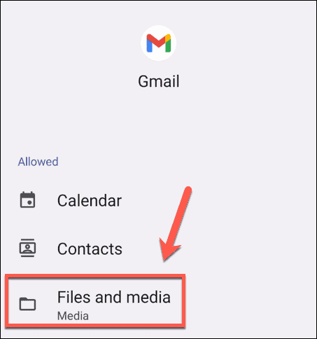 android gmail-bestanden en media-instellingen