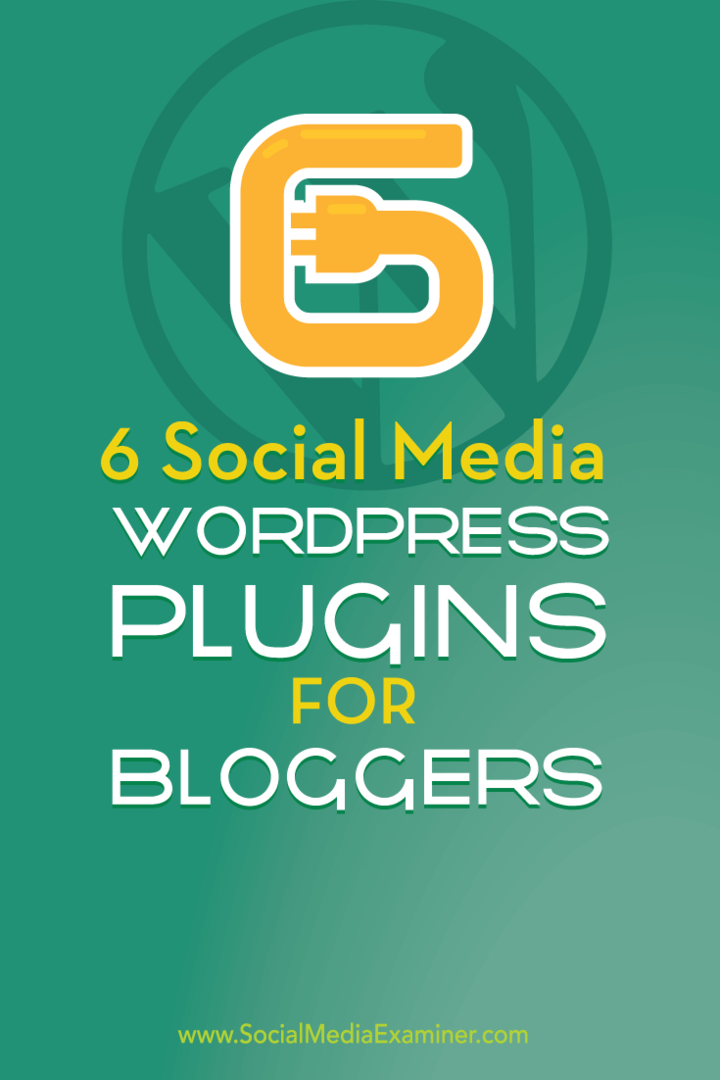 wordpress plug-ins voor bloggers