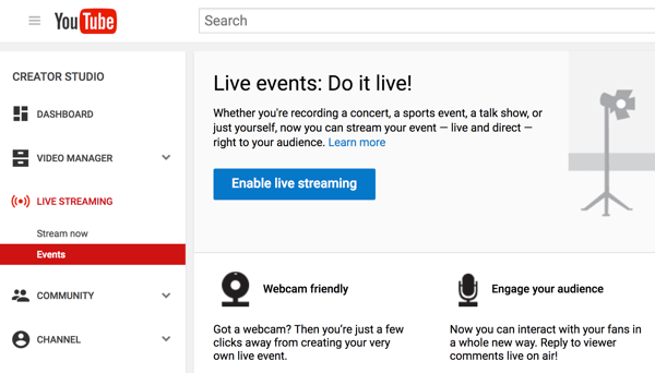 Stel Hangouts On Air met YouTube Live in om je video-interview te houden.