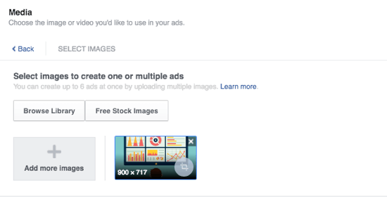 Facebook-advertenties voegen media toe