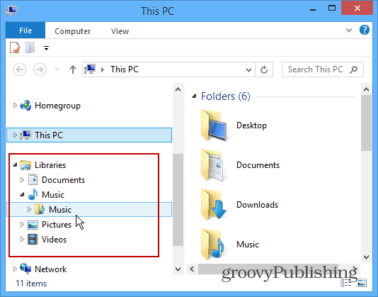 Tip van Windows 8.1: bibliotheken terugzetten in Verkenner