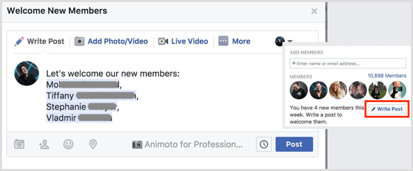 Facebook-groep verwelkomt nieuwe leden