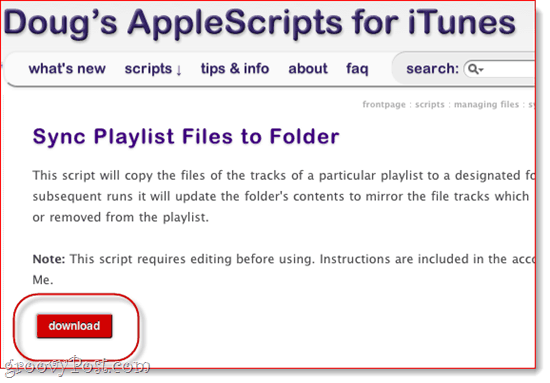 SugarSync AppleScript voor iTunes