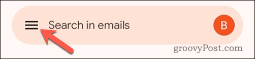 Open het Gmail-menu