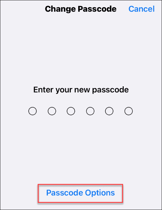 Wijzig de toegangscode op de iPhone