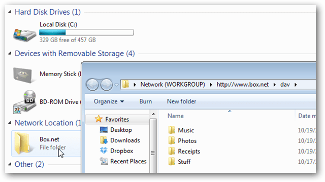 Box.net: Wijs uw gratis account van 50 GB toe als netwerkmap in Windows
