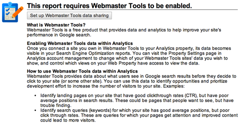 google webmaster tools instellen
