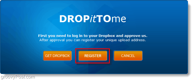 registreer een dropbox upload account