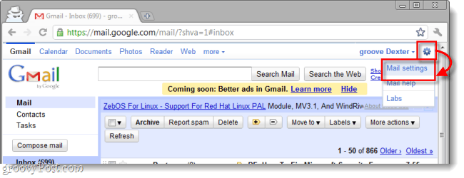 Automatisch uitschakelen van contacten in Gmail uitschakelen