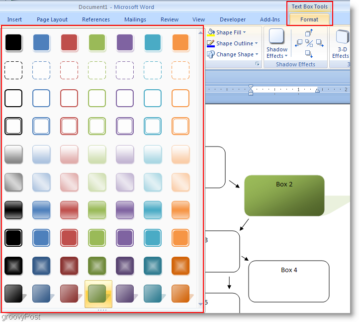 Formaten voor Microsoft Word 2007